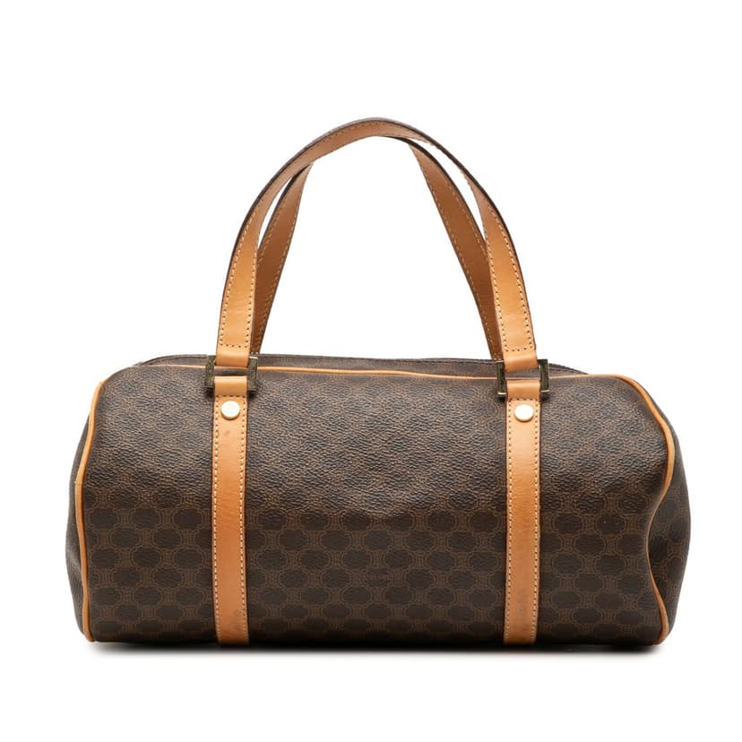 Celine Macadam Coated Canvas Handbag