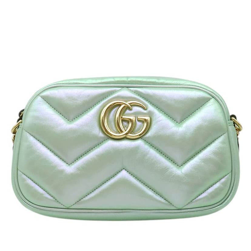 Gucci Small GG Marmont Matelasse Iridescent Nappa Crossbody