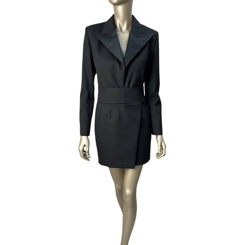 Alexandre Vauthier Alexandre Vauthier Crystal Embellished Black Blazer Bress Sz.40 pre-owned
