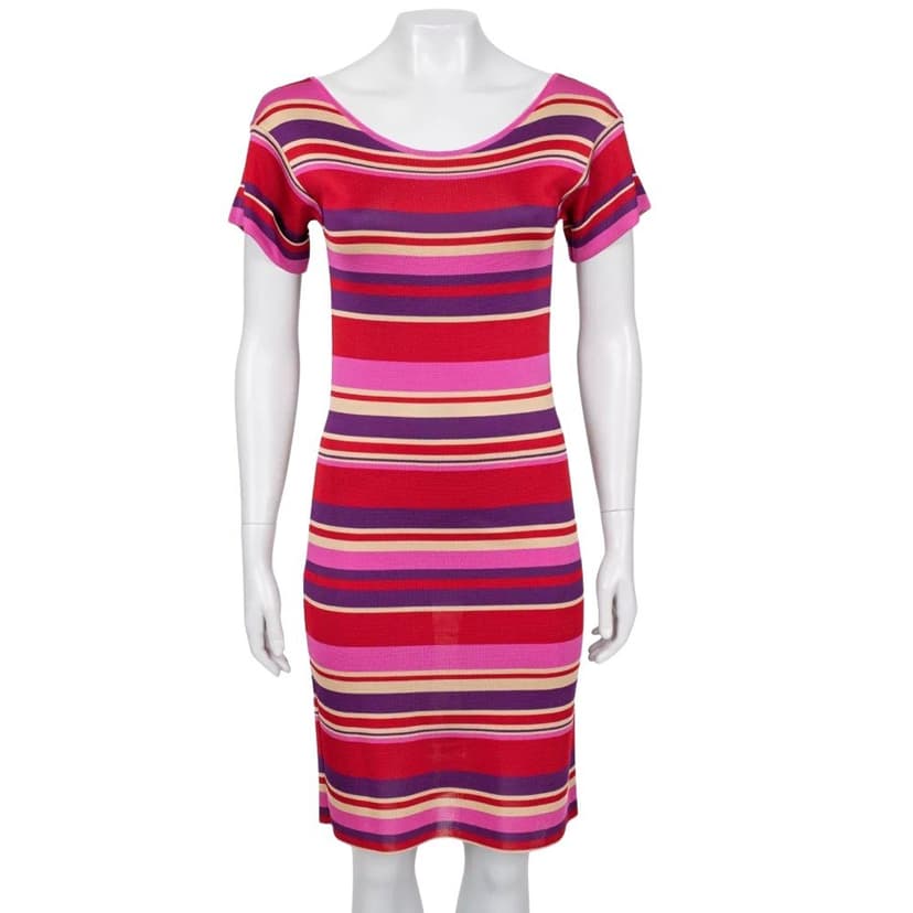 Christian Dior Christian Dior Striped Fitted Dress - Size XS (IT38) Pre-owned
