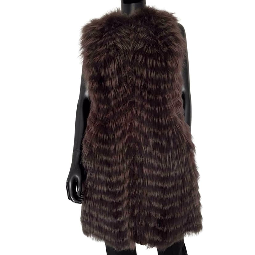 Christian Dior Christian Dior Sleeveless Faux Fur Coat Size 38 - Excellent pre-owned