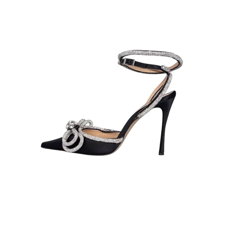 Mach & Mach Mach & Mach Silver Crystal Slingback Pumps - Size 39 Pre-owned