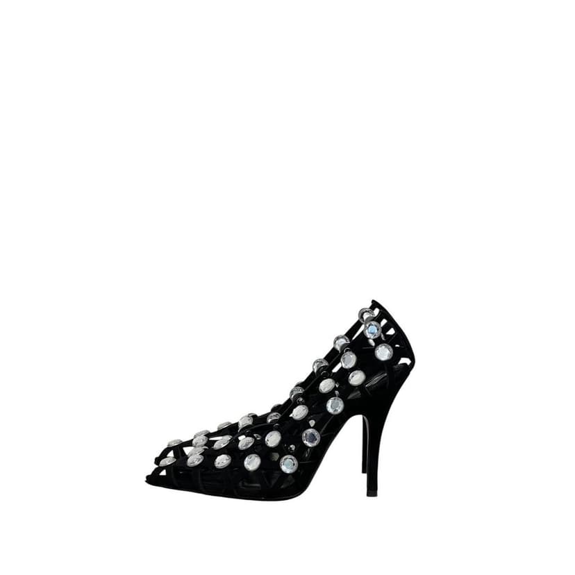 The Attico NWOB The Attico 'Grid' Pump Black Silver Heels Sz.38.5 pre-owned