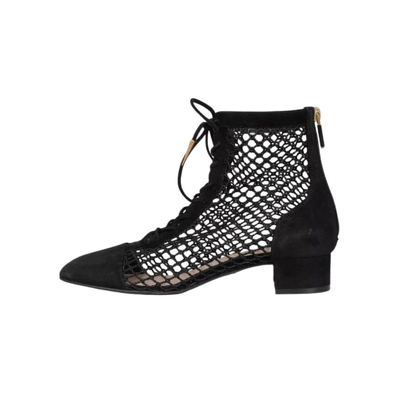 Christian Dior Christian Dior Naughtily-D Black Suede Boots Sz 37.5 pre-owned