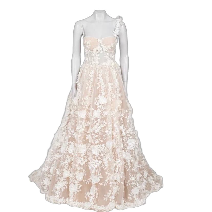 Unsigned Dell'Amore Zemfira Wedding Gown - Size S pre-owned