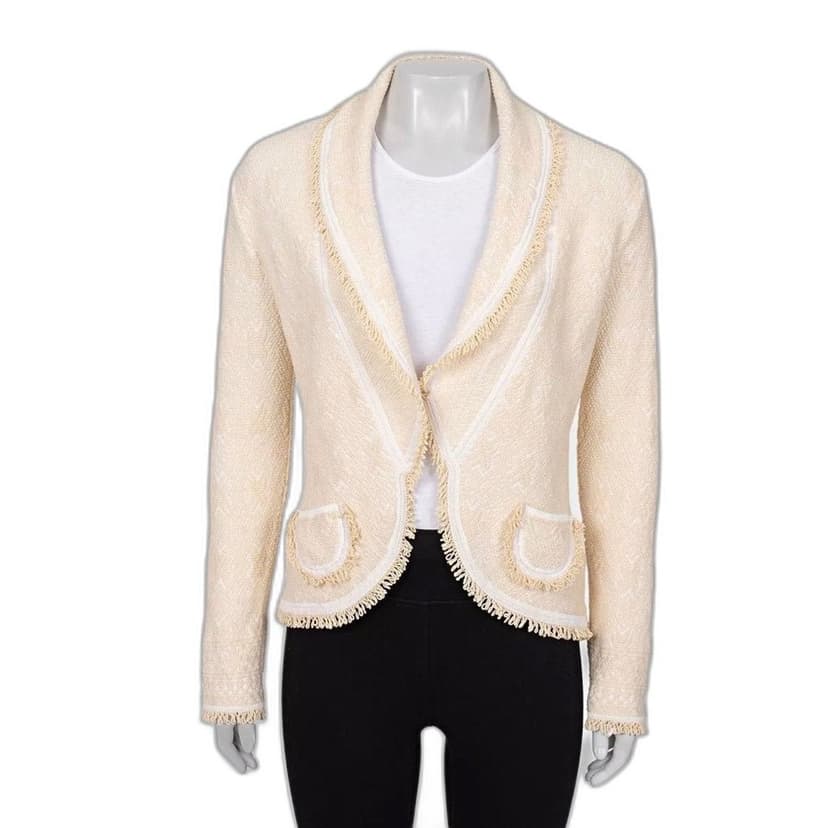Christian Dior Christian Dior Textured Wool Blend Cardigan Jacket - Size 42/XL pre-owned