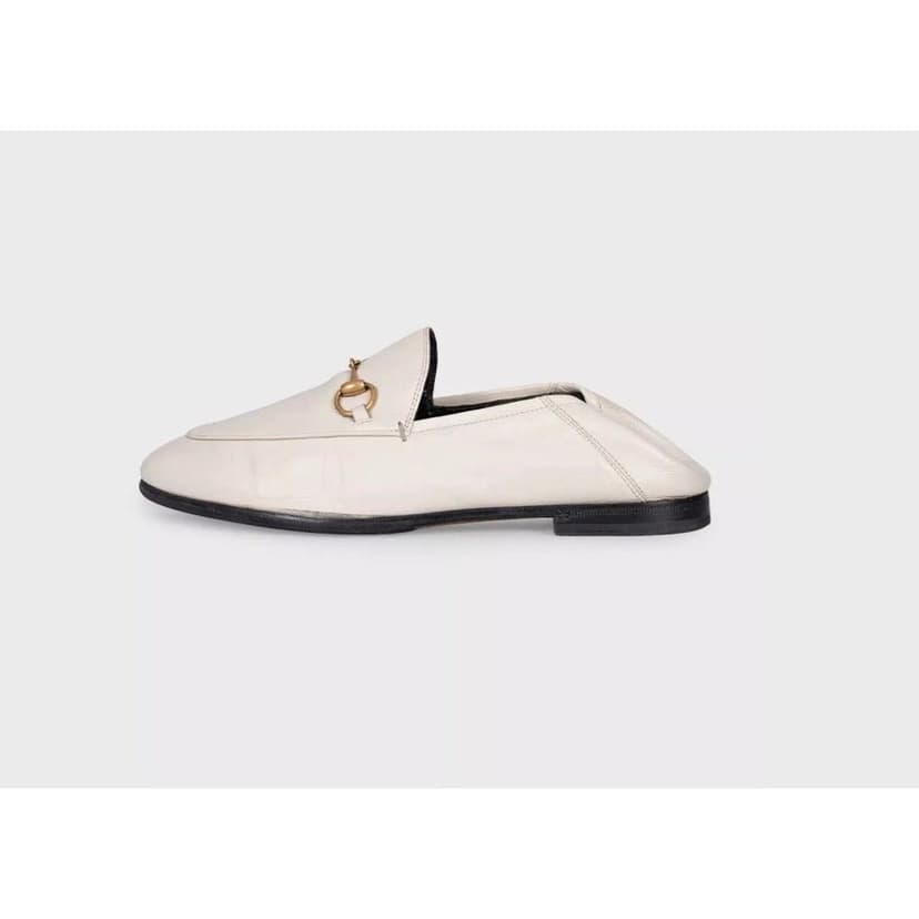 Gucci Gucci White Leather Loafers - Size 38 (US 8) Pre-owned