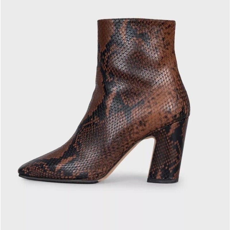 Jimmy Choo Jimmy Choo Animal-Print Leather Ankle Boots Sz 37 Pre-owned