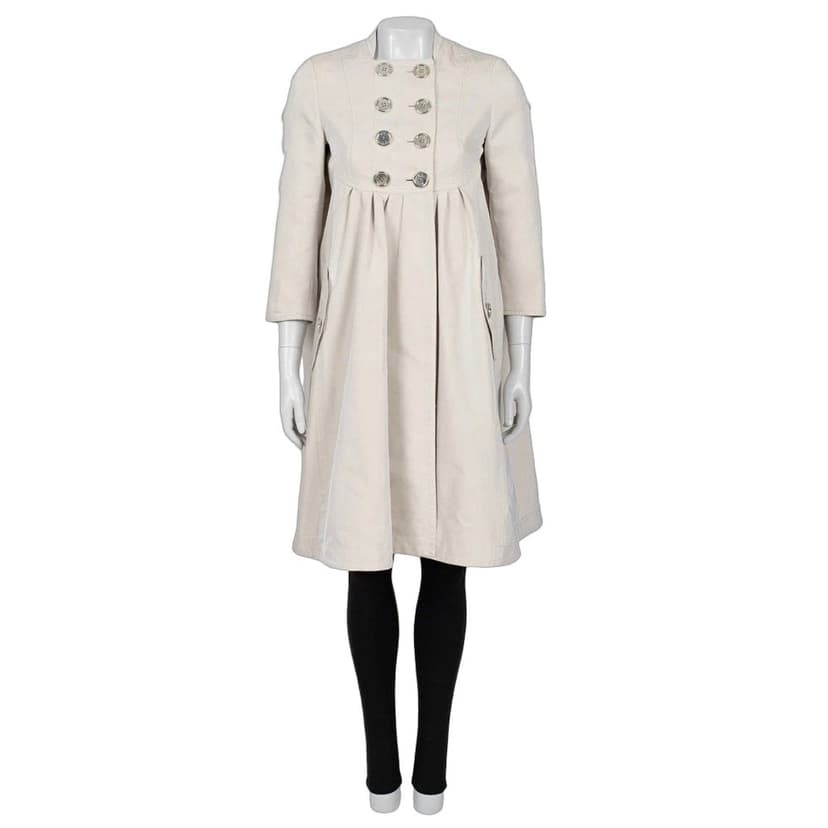 Burberry Burberry Beige Fitted Trench Coat - Women's IT38/XS pre-owned