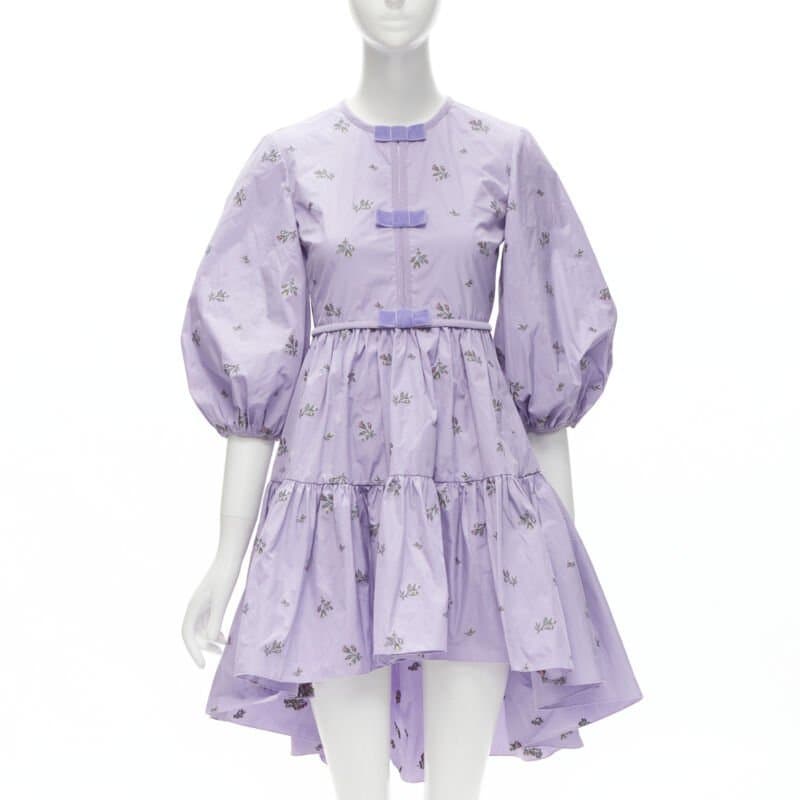 RED VALENTINO GARAVANI Purple Bow Dress