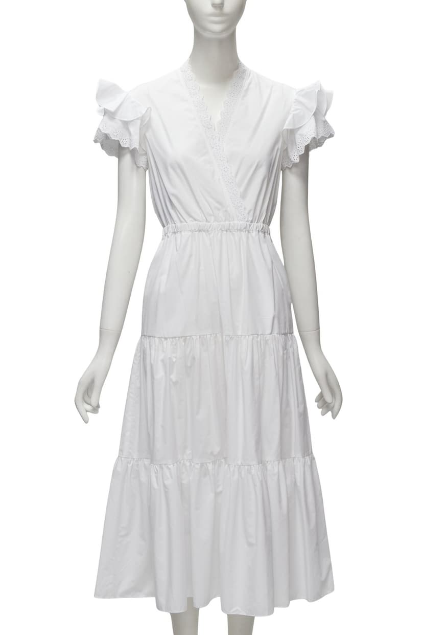 PHILOSOPHY DI LORENZO SERAFINI White Butterfly Dress