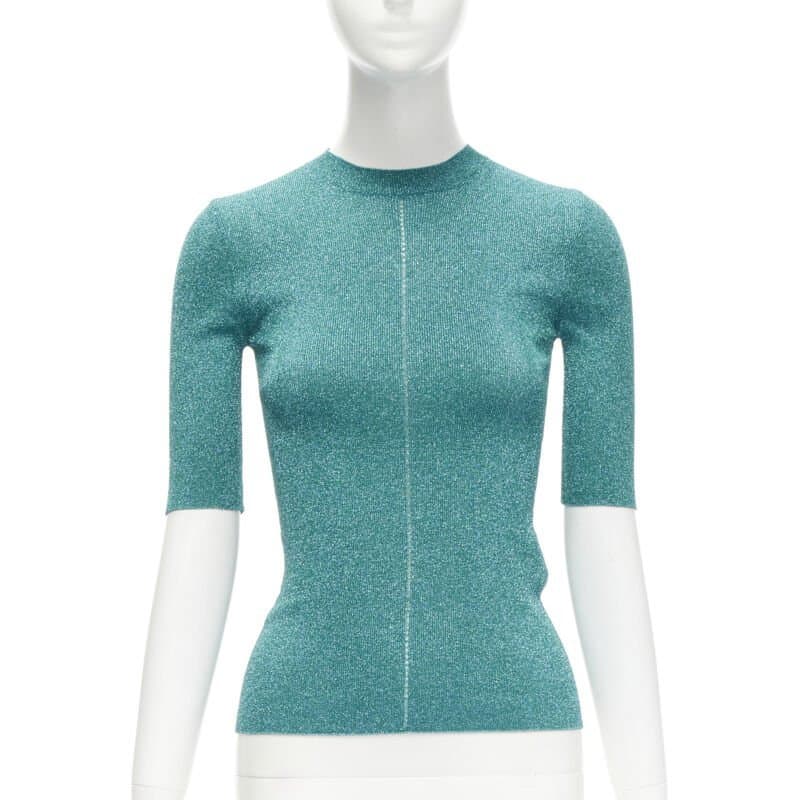 Saint Laurent Metallic Lattice Top