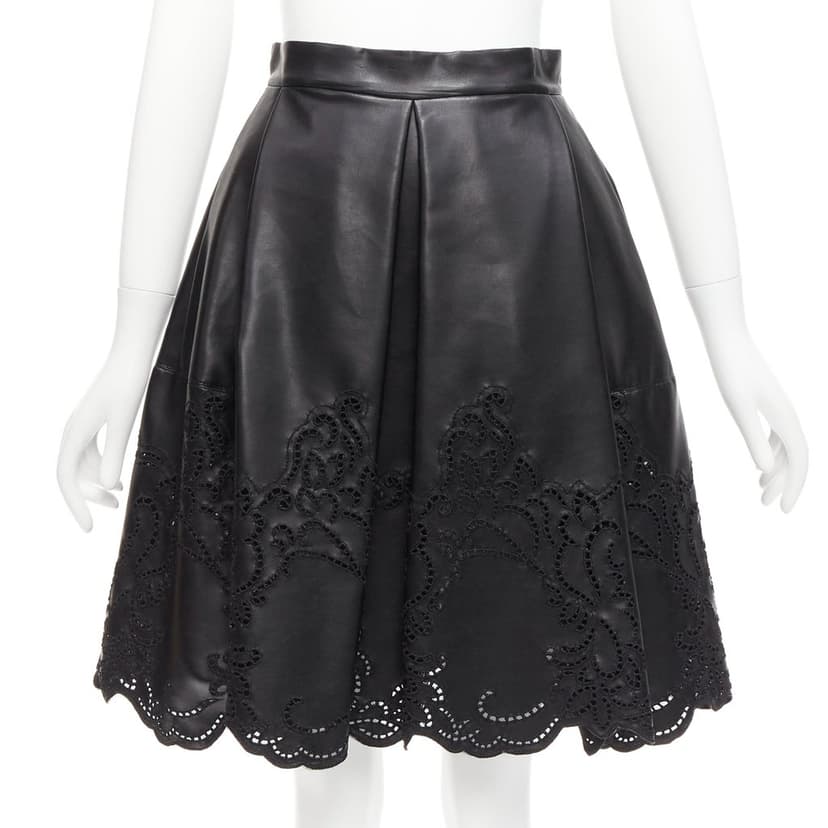 Ermanno Scervino Lattice Scalloped Skirt