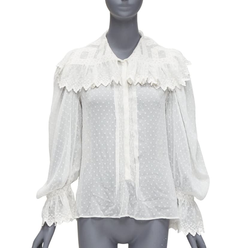 Etro Plisse Ruffle Blouse