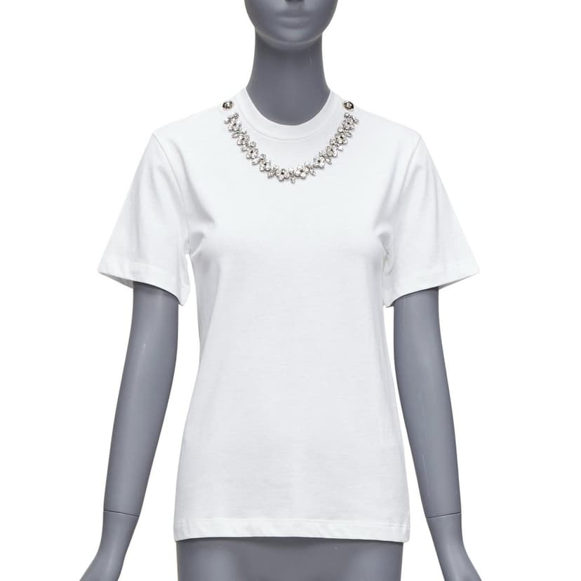 Christopher Kane قميص بسلسلة من أحجار الراين