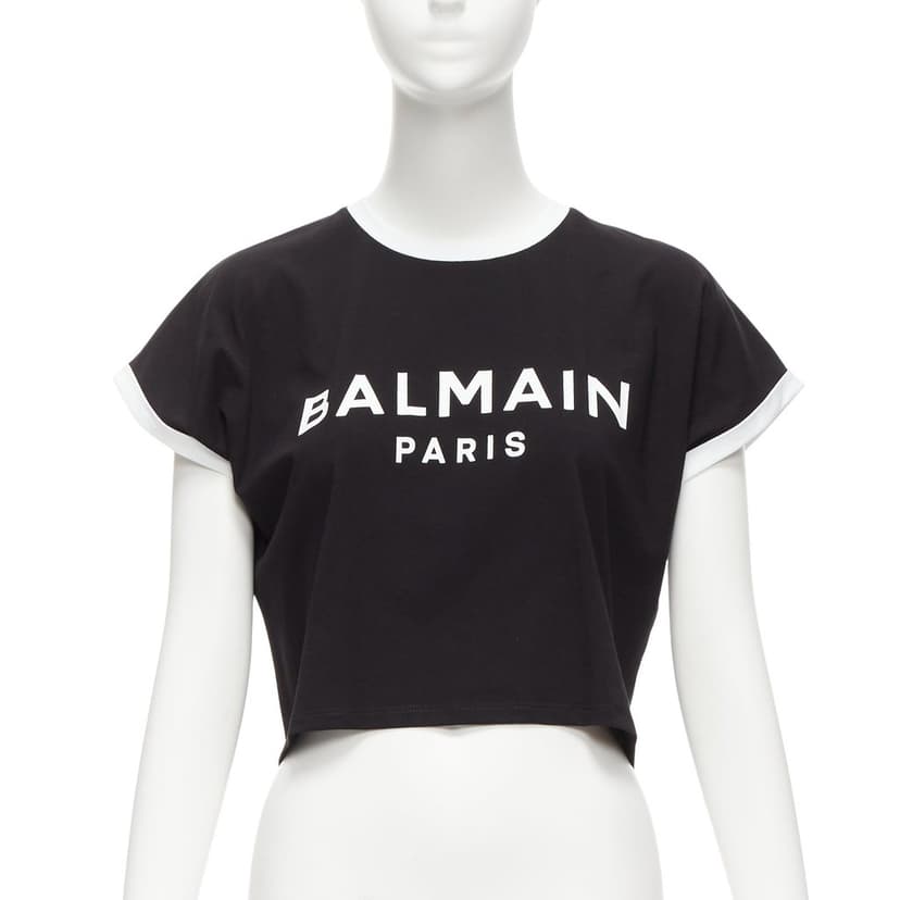 Balmain قميص بقبعة وشعار