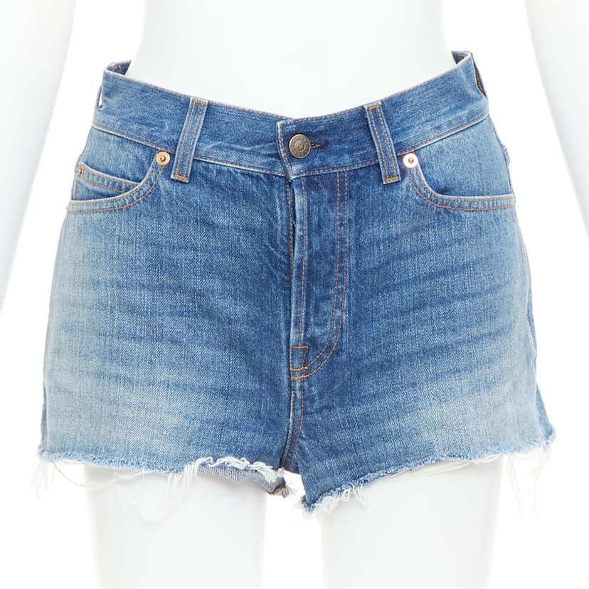 Gucci Blue Denim Skirt