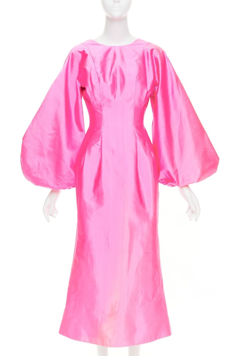 Unsigned Pink Silk Dress