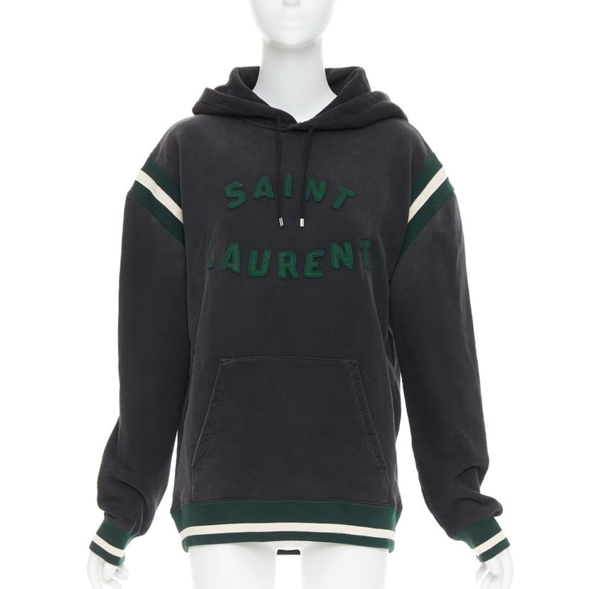 Saint Laurent Green Cotton Knitwear