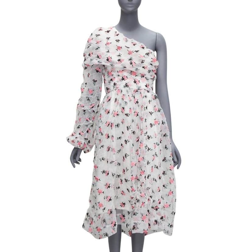 Anais Jourden Floral Embroidery Dress