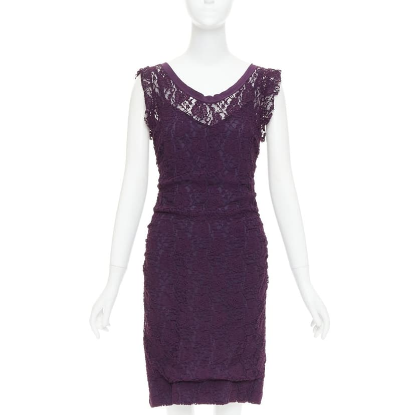 Dolce & Gabbana Purple Polyester Dress