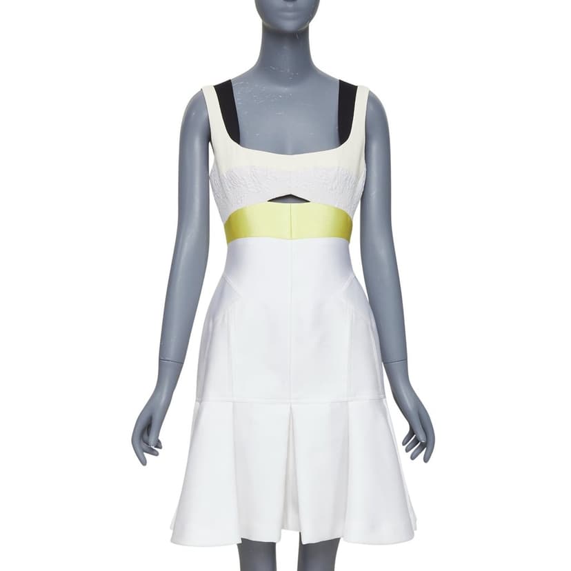 Unsigned Ecru Silk Dress