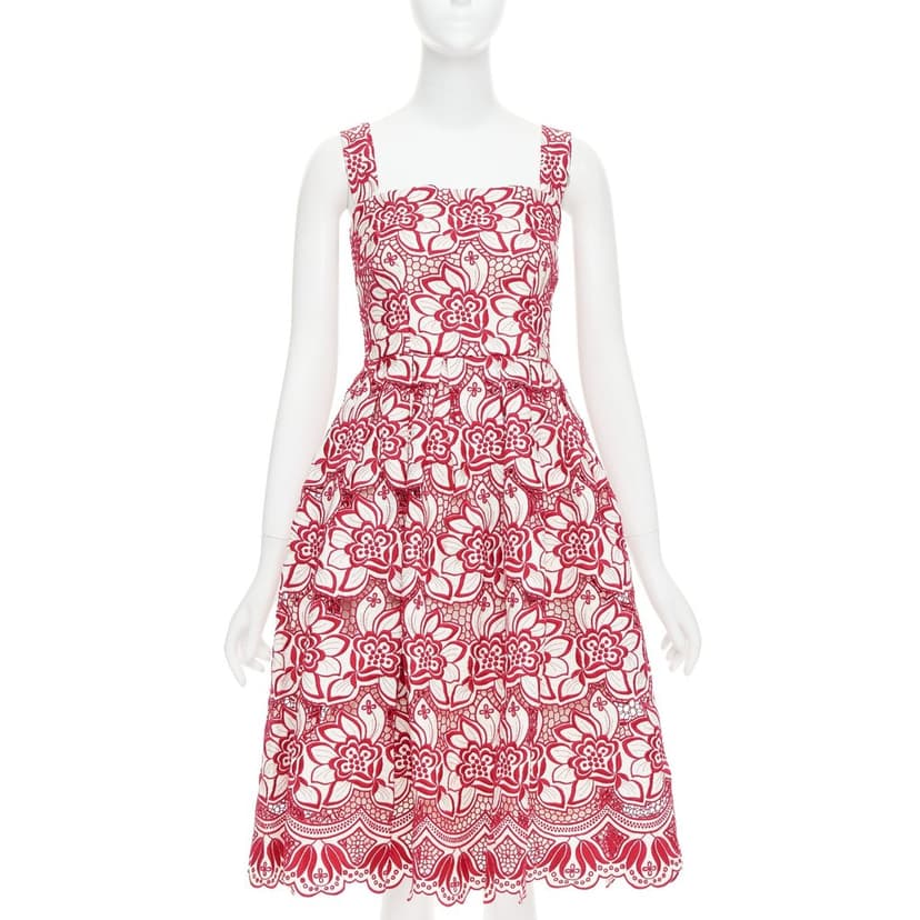 Dolce & Gabbana Red Cotton Dress