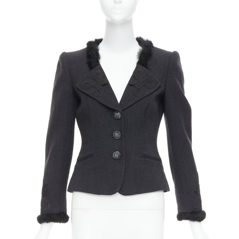 Emporio Armani Grey Wool Jacket