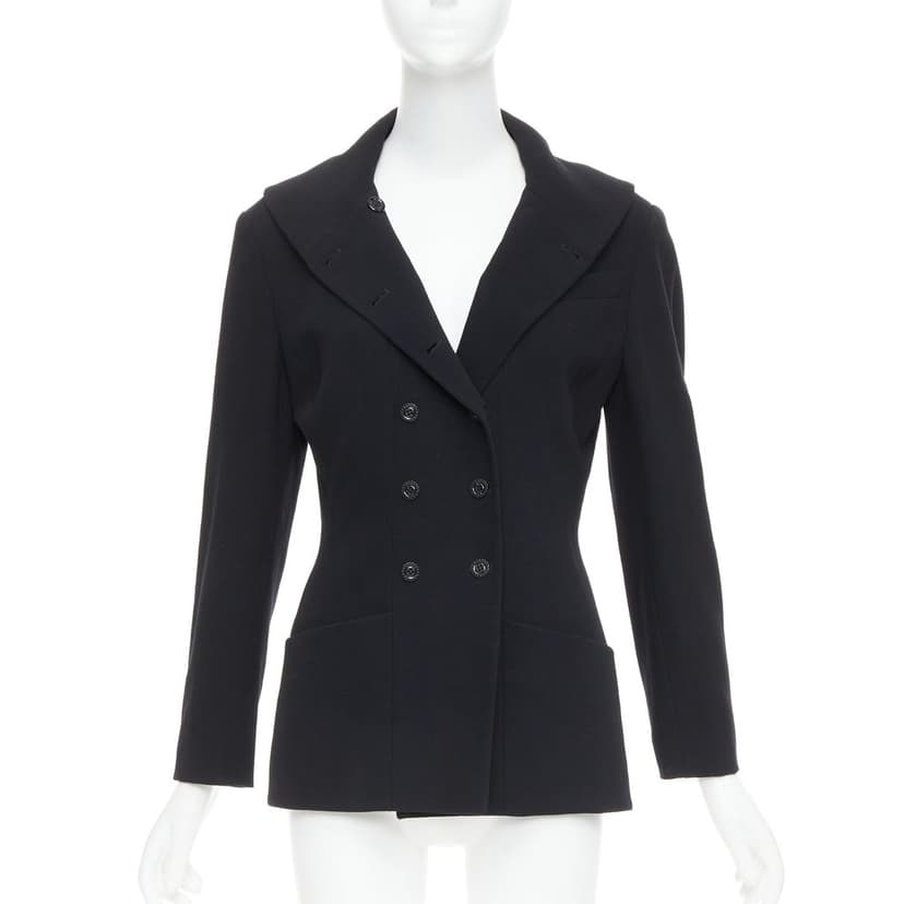 Karl Lagerfeld Black Wool Jacket