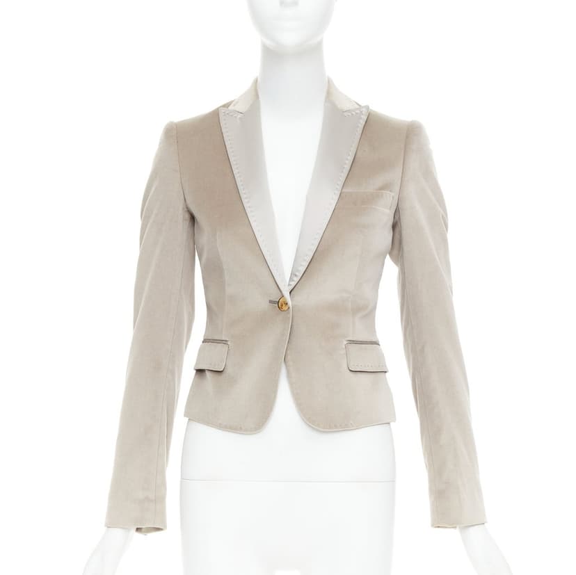 Dolce & Gabbana Beige Cotton Jacket