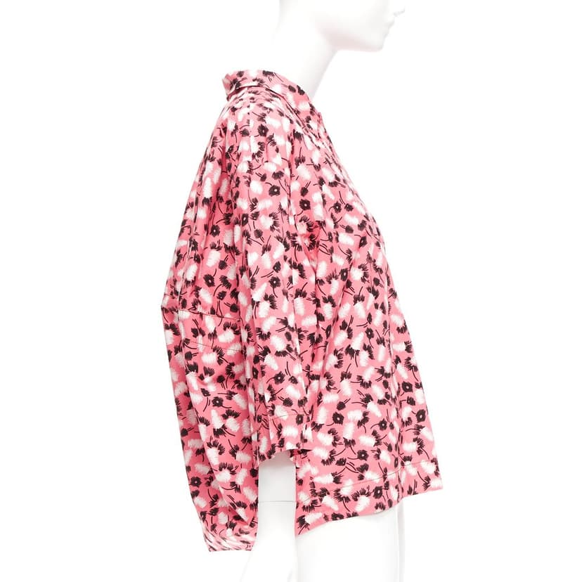 Marni قميص مطبوع عليه ريش