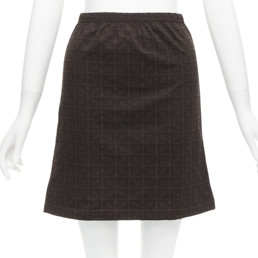 Fendi Zucca A-line Skirt
