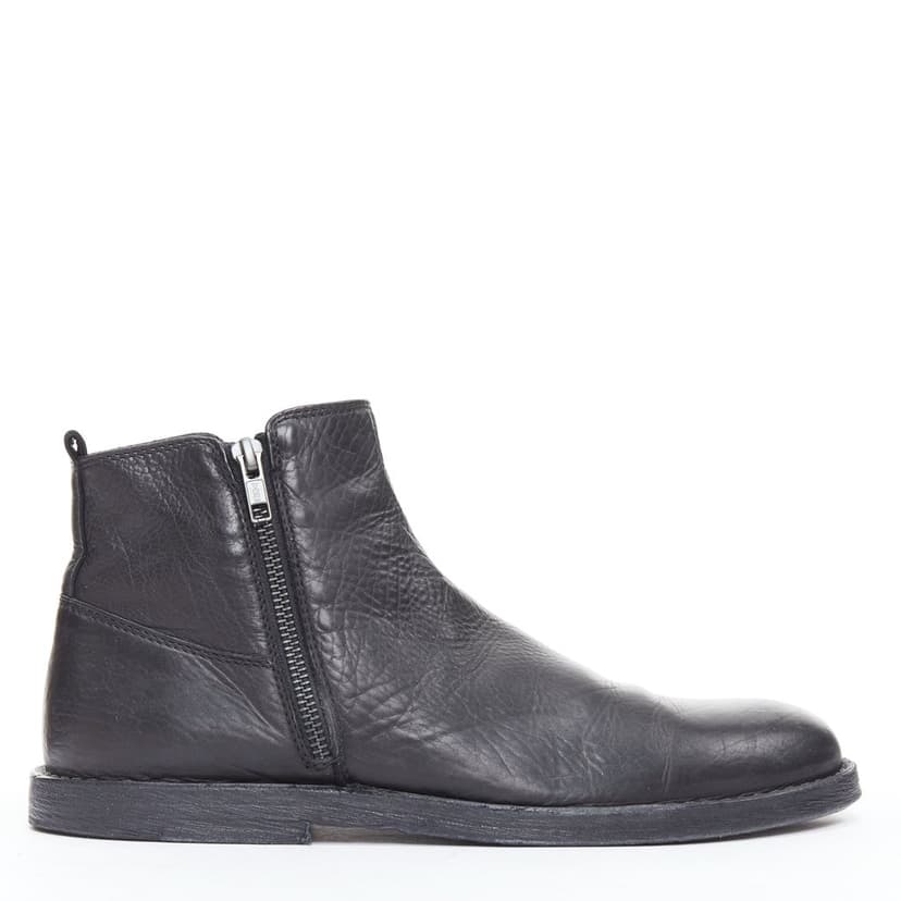 Ann Demeulemeester Black Leather Boots