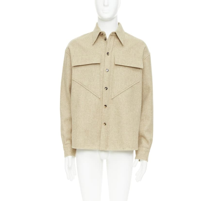 Bottega Veneta Beige Wool Shirt