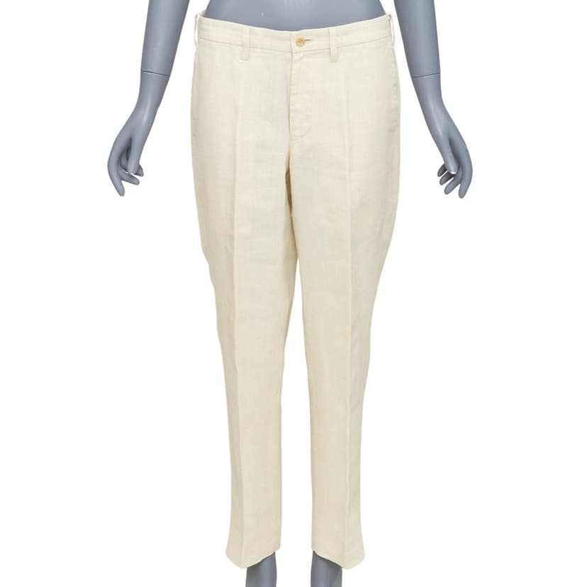 Issey Miyake Ecru Trouser