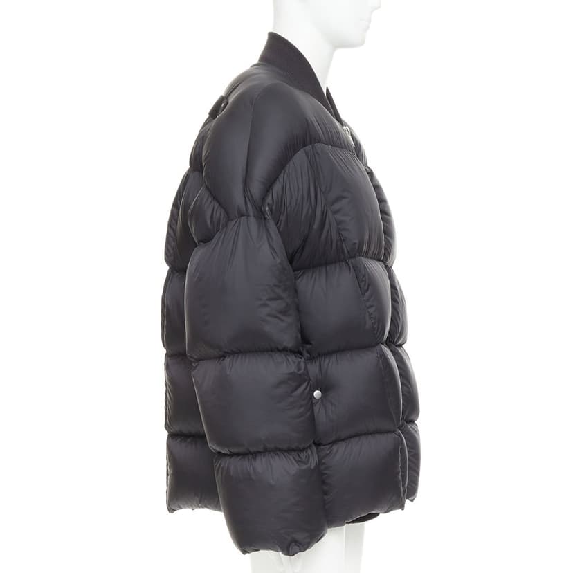 Rick Owens Black Polyamide Coat