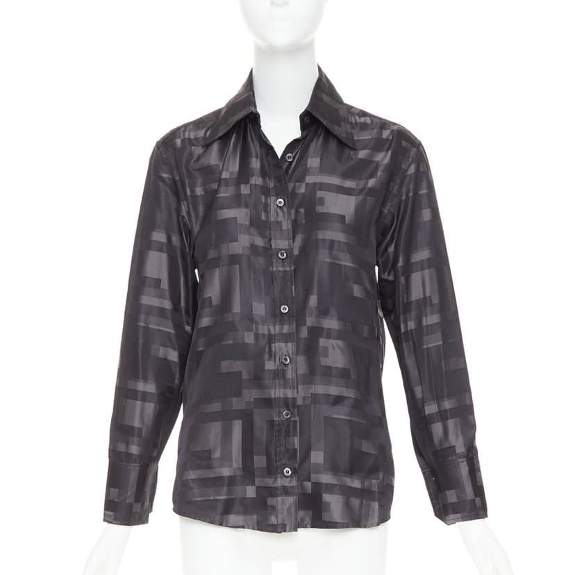Gucci Black Silk Top