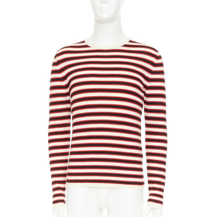 Saint Laurent Red Wool Knitwear