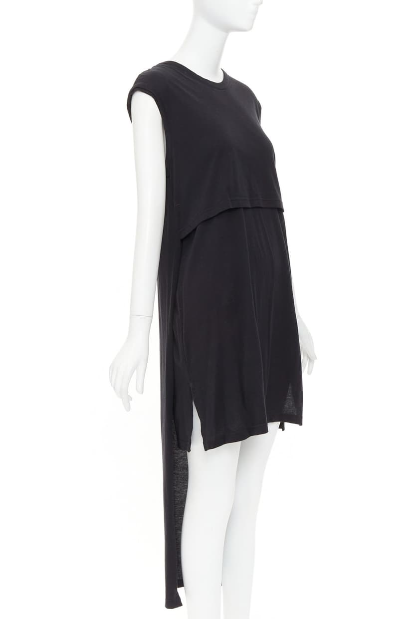 Ann Demeulemeester Black Cotton Dress