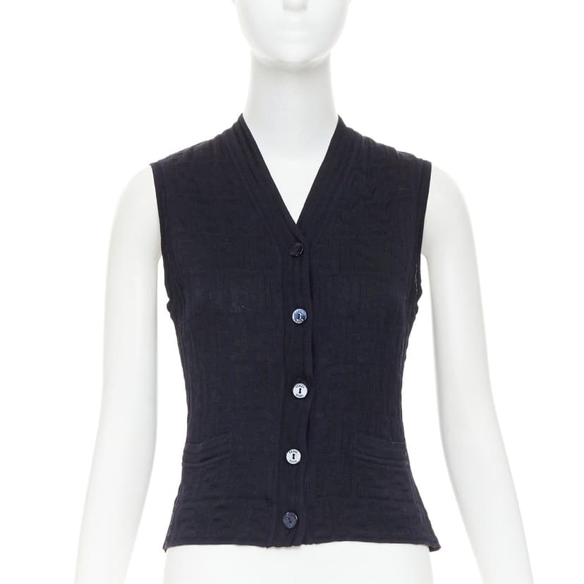 Fendi Black Cotton Top