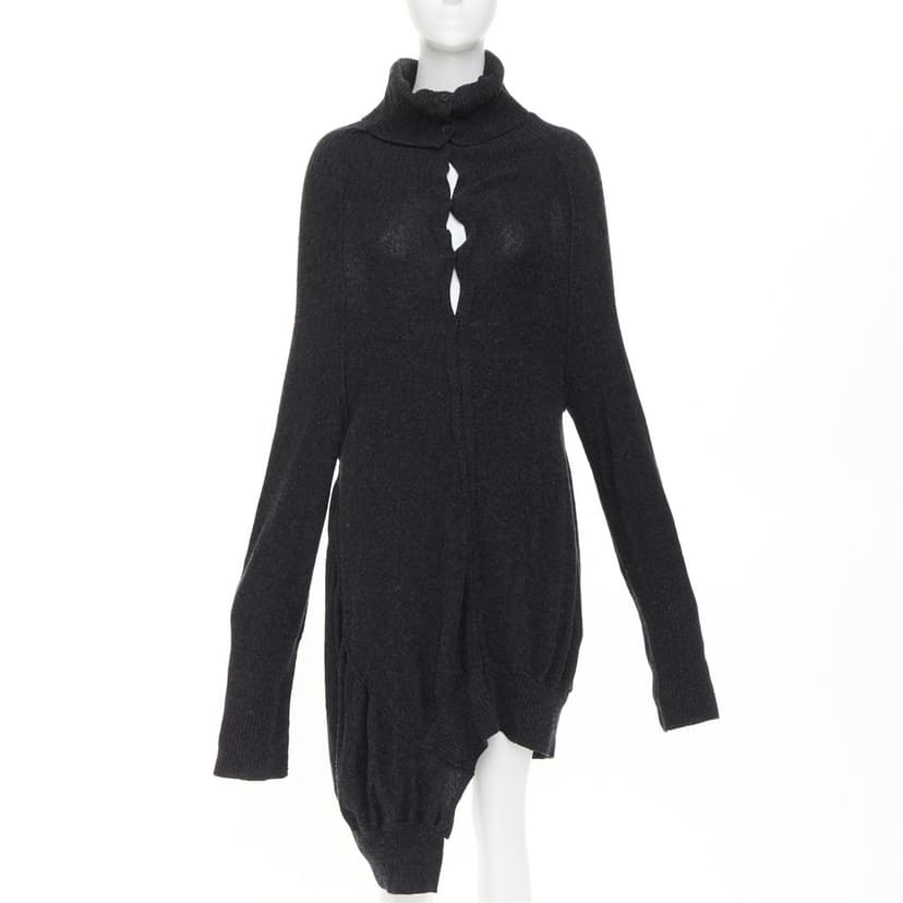 Yohji Yamamoto Grey Wool Knitwear