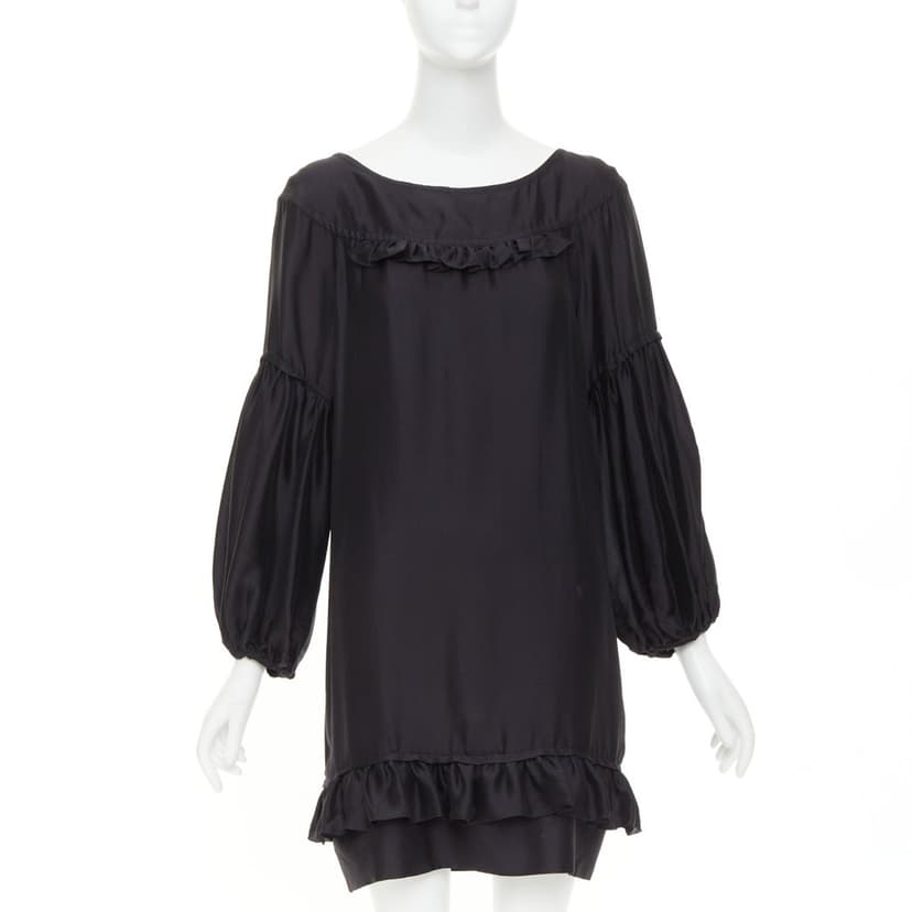 Stella McCartney Black Silk Dress