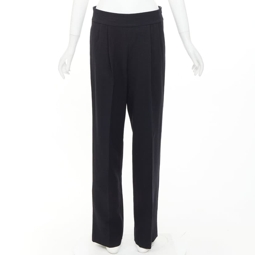 Dries Van Noten Black Wool Trouser
