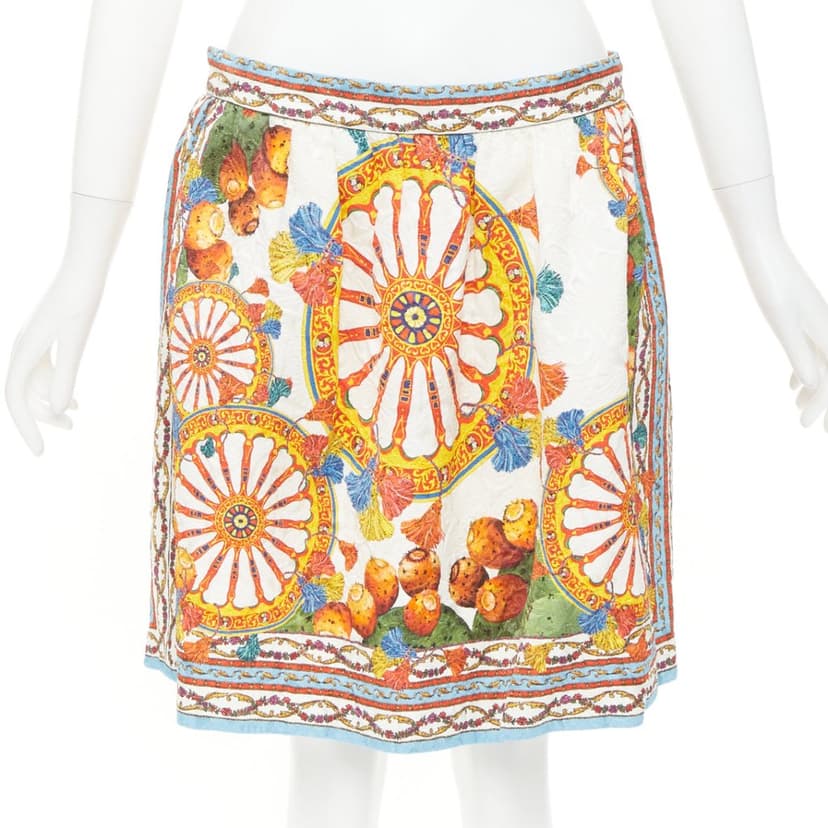 Dolce & Gabbana MultiColor Viscose Skirt