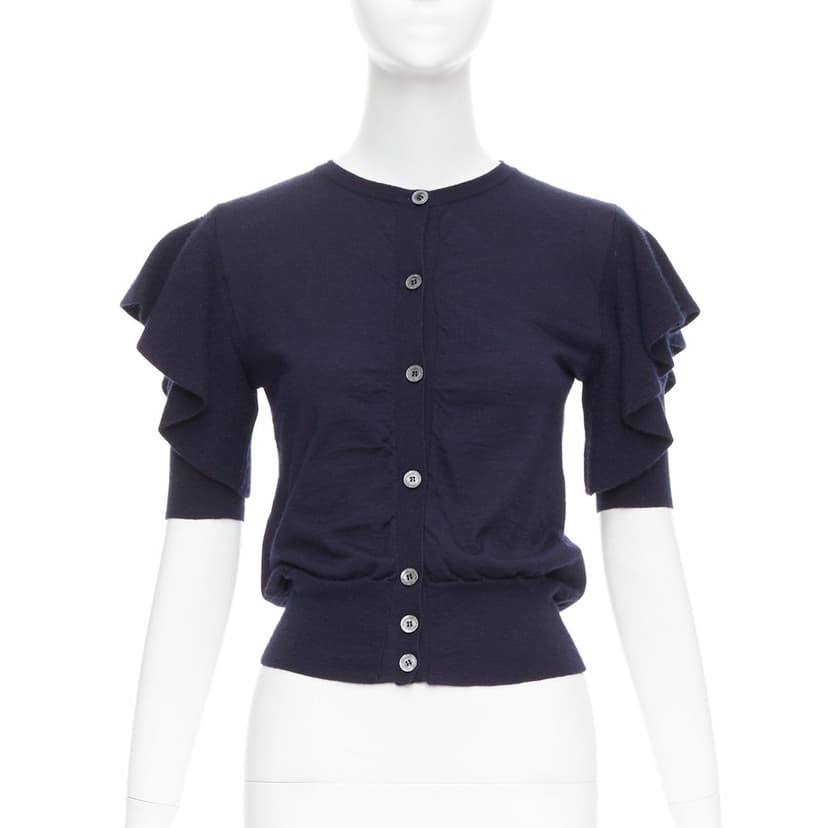 Viktor & Rolf Ruffle Sleeve Cardigan
