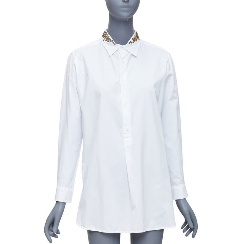 Yohji Yamamoto Sequinned Collar Shirt