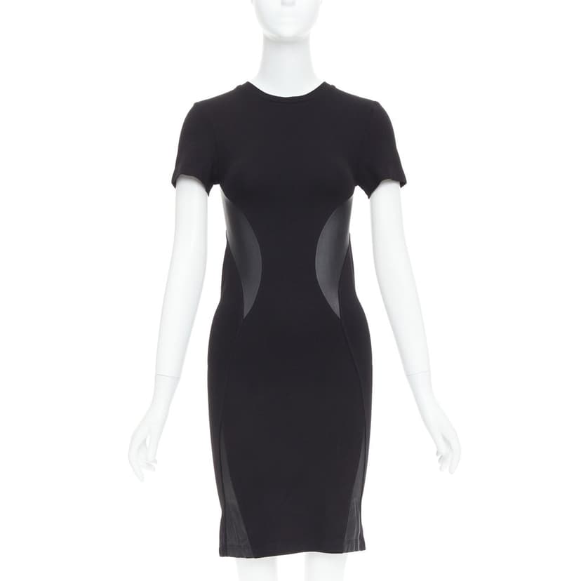 MCQ Leather Bodycon Dress