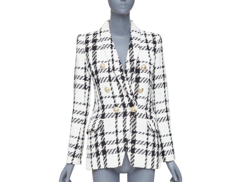Balmain جاكيت قطني أسود