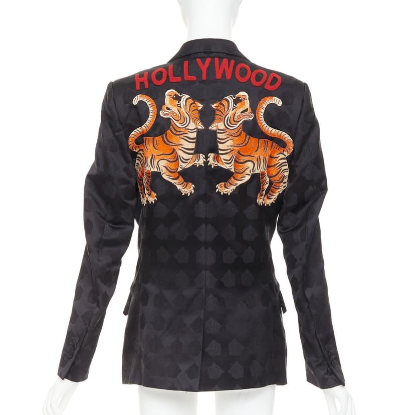 Gucci Black Silk Jacket