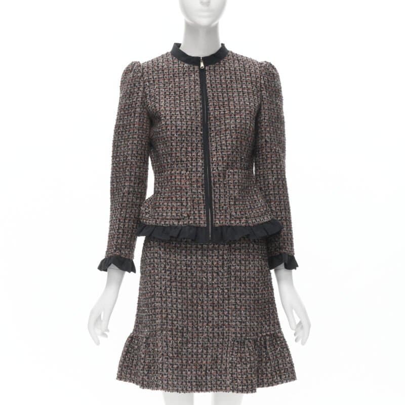 RED VALENTINO GARAVANI Tweed Skirt Set